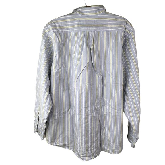 L.L. Bean Collared Shirt Size Small Striped Button Down Long Sleeve 100% Cotton - Picture 2 of 7